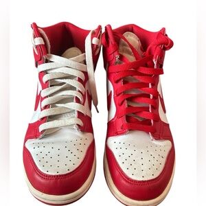 Nike Red and White Sneakers